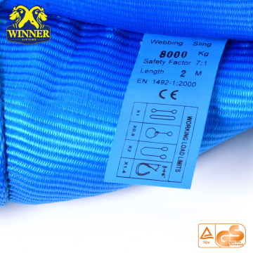 Polyester Flat Woven Seat Belt Webbing Lifting Sling