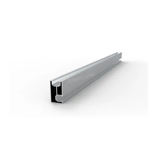 Silver Solar Panel Rails: 35x80mm Roof Tracks for European Solar Energy Accessory Applications