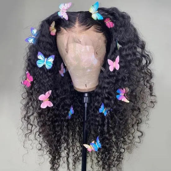 Wholesale T-Part Lace Front Human Hair Wigs Transparent Lace Frontal Wig T-Part Remy Brazilian Straight LacClosure Wig