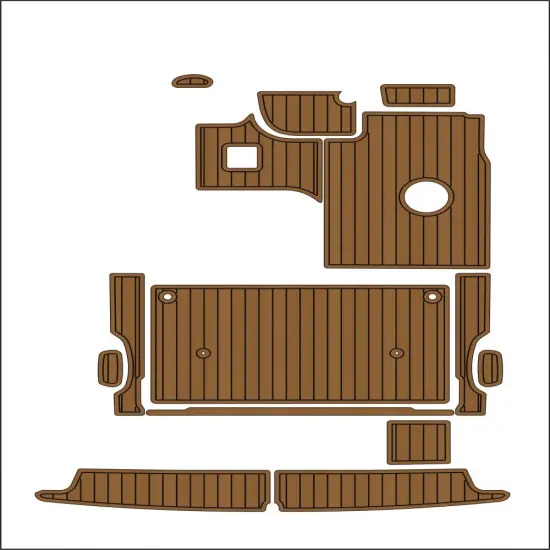 1999 Bayliner 2855 Swim Platform Cockpit Boat Deck Mat