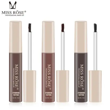 MISS ROSE Quick-Drying Matte Beauty Makeup Eyebrow Pencil Waterproof Lasting Non-Marking Enhancers Dyeing Eyebrow Cream TSLM1