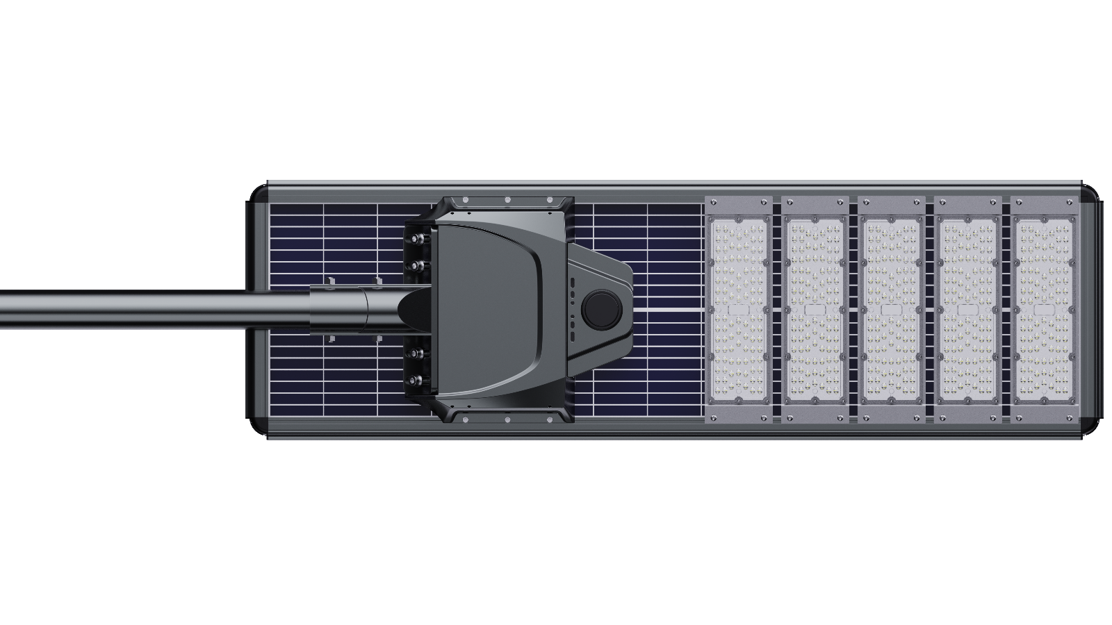 Adjustable all in one solar led street light