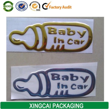 baby in car sticker label printing factory