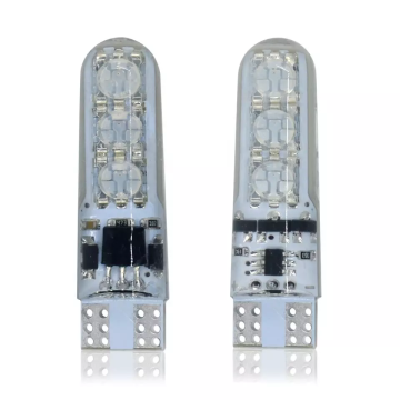 Auto Car LED Light T10 5050 RGB 6SMD with Remote Control - Multi-Color Changing Lamp