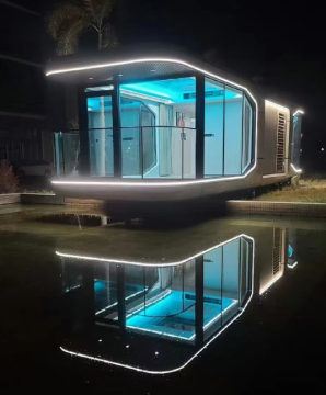 Sedia untuk tinggal di rumah kecil dilipat: rumah kontena prefab 20ft-40ft
