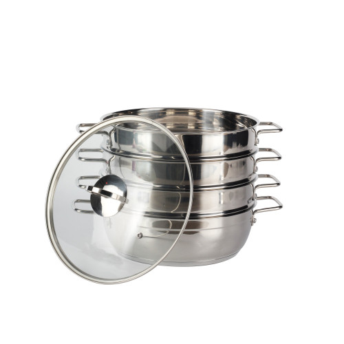 Stainless Steel Triply Bottom Steamer Pot Cookware