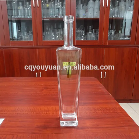 Different size 700ml 750ml clear vodka bottle sizes