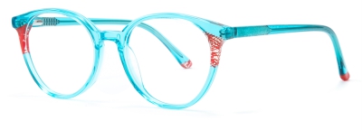 C3 Acetate Glasses Frame Transparent Blue
