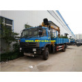 XCMG 4X2 10ton lori lililowekwa kwenye cranes