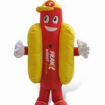 Inflatable Walking Suits with Battery, Made of PVC