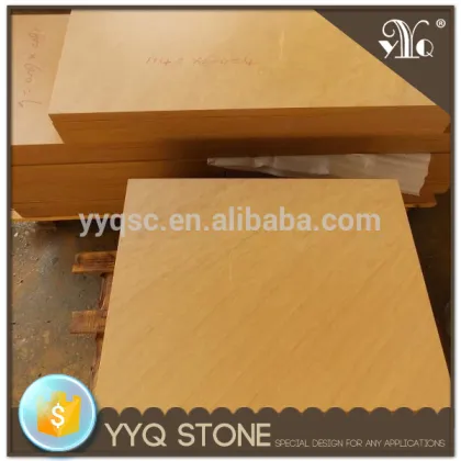 Golden yellow sand stone tile sand stone wall cladding