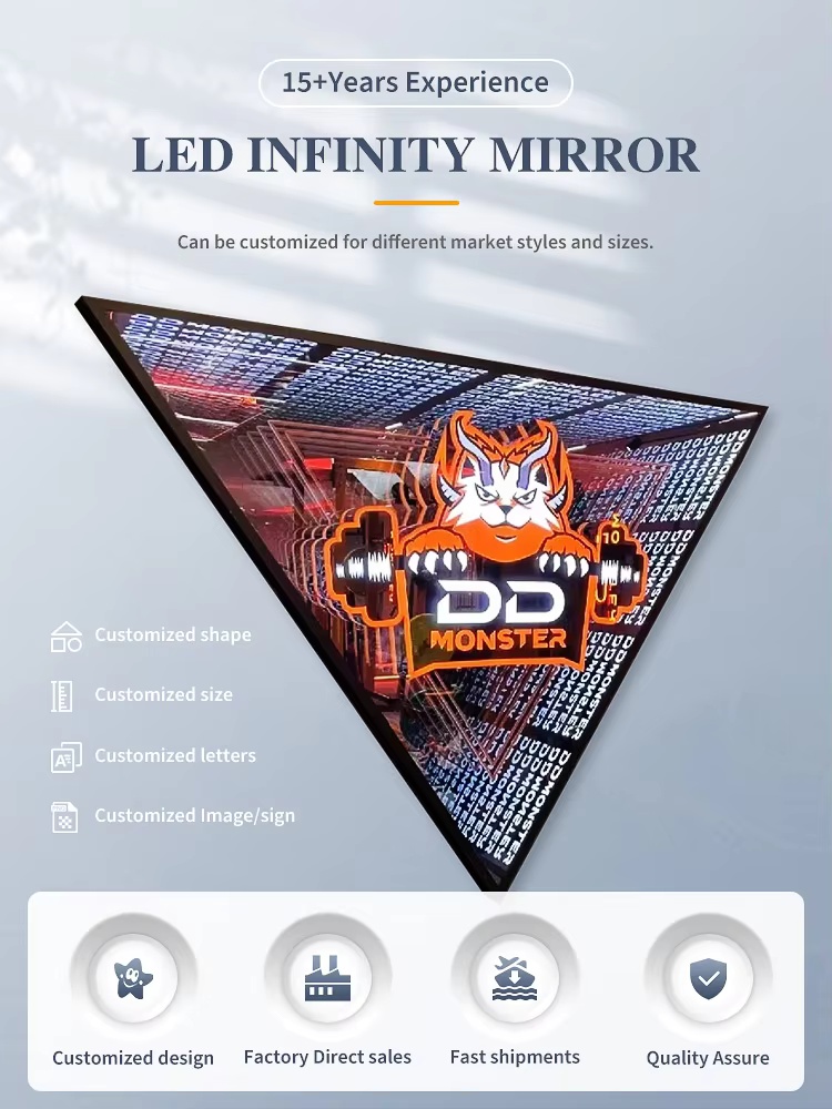 Custom-IP65-Waterproof-Infinity-Mirror-Sign