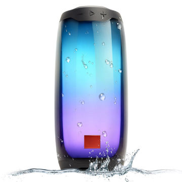 Pulse 4 Wireless BT Speaker: Portable Kaleidoscope LED Luminous Full Screen Waterproof