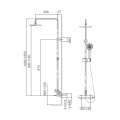 Shower combination for exposed installation 35mm ceramic cartridge