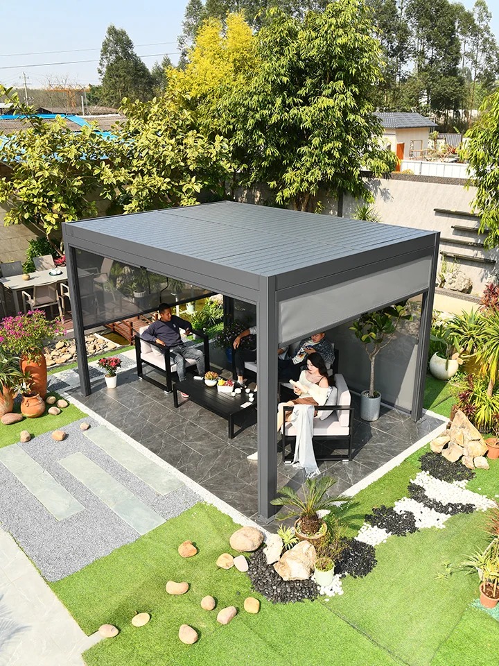 Louvers Gazebo for Outdoor Garden Aluminium Pergolas China ...