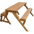 Garden Interchangeable Wooden Picnic Table