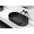 Meiao Oval Black PVD Badezimmerarbeitsbecken Becken