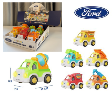 FRICTION CARTOON TRUCK SIX INSIDE