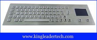 Rugged panel mount metal keyboard with touchpad MKB-64B-TP