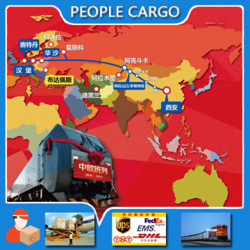 Rail freight forwarder from china shipping logistics rail transportation train freight to Europe