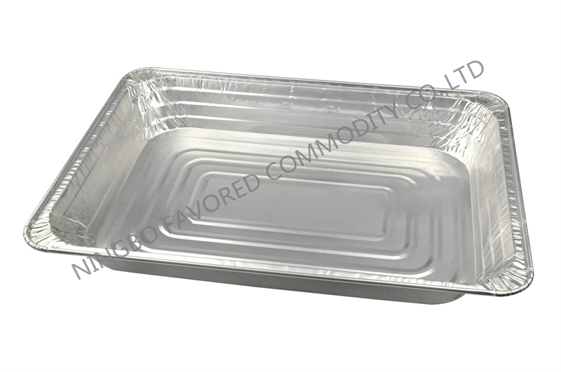 Recipiente de papel de aluminio Bandeja para asador de 10LB