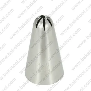 Stainless steel cake decorating nozzles,16MM large closed star pastry nozzles