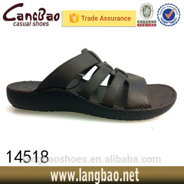 hot sell leather sandals flip flop men slipper new style