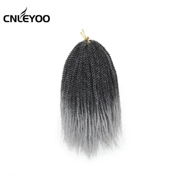 2021 Factory Grey Senegalese Twist Crochet Braids 12 Inch Small Senegalese Twist Braiding Hair Extension For Women
