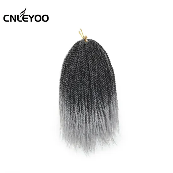 2021 Factory Grey Senegalese Twist Crochet Braids 12 Inch Small Senegalese Twist Braiding Hair Extension For Women