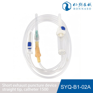 Dispositivo de punción compacto con salida de escape mínima