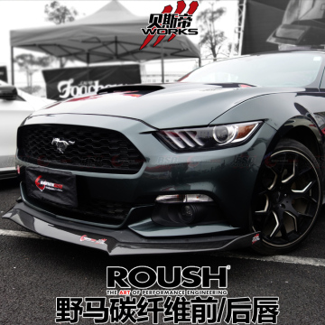 2014-2016 Mustang Roush in stile labbro anteriore e diffusore posteriore