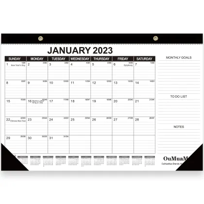 2023 Large Monthly Desk Pad Calendar: A Comprehensive Organizer and Planner for Your Desktop