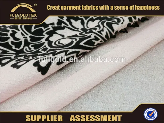 2016 Wholesale high quality 100% polyester ITY crystal knitted fabric China