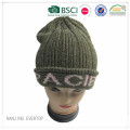 New Style Olive Jacquard Cuff Beanie