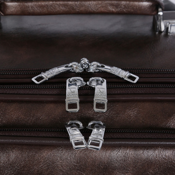 Hot-selling pu leather luggage lattop compartment inside