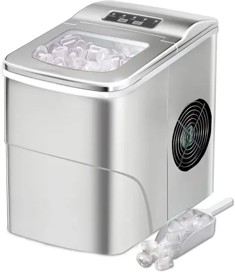 Automatic 220V Electric Bullet Cylindrical Ice Maker for Home and Milk Tea Shops