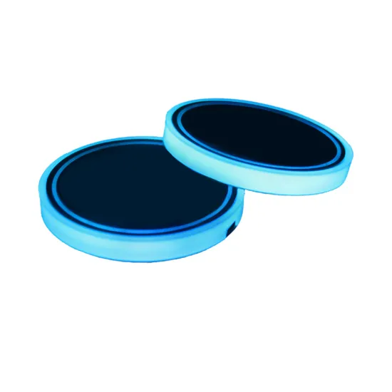 LED Light-Emitting Car Water Coaster Non-Slip Mat for Interior Atmosphere Lighting