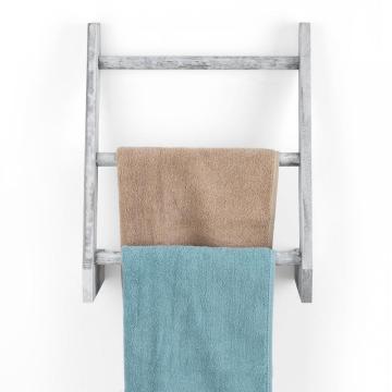 Ruste de serviette de salle de bain suspendue en bois rustique suspendu