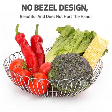 Stainless Steel Wire Mesh Fruit Vegetable Basket