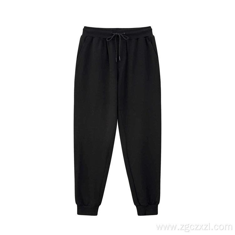 Fashion thickening and fleece men's loose sports pants