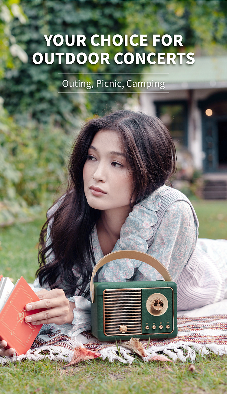 Hm11 Plus Bluetooth Retro Speaker 6 Png