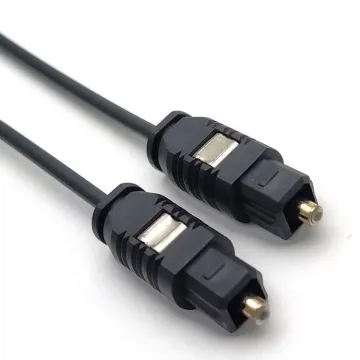 Digital Optical Audio Toslink Cable & VGA/DVI Cables - Various Lengths Black