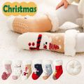 Children'S Christmas Slippers And Socks Child Non Slip Thick Fuzzy Sherpa Socks Manufactory