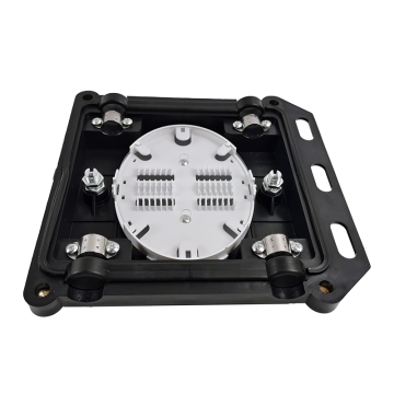 High-Capacity 48 Core Fiber Optic Splice Closure: Mini Square Type with 2 Inlets and 2 Outlets