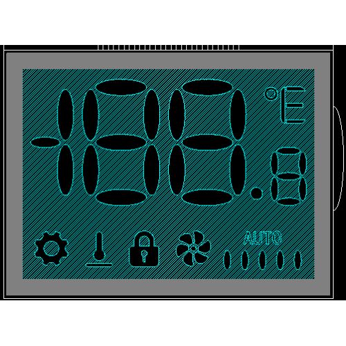 HTN Response Fast Body Thin Translucent LCD Display