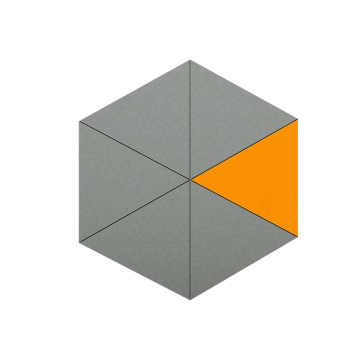 Painéis de parede decorativos acústicos de poliéster para escritório