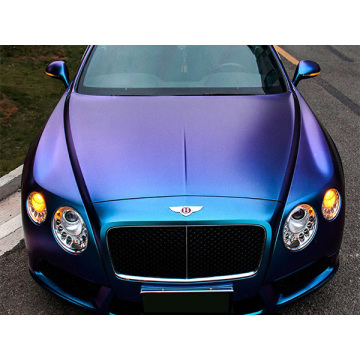 camaleão brilhante fosco roxo carro azul envoltório vinil