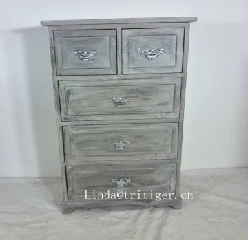 Country Style High Quality Blue Solid wood Cabinet