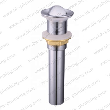 Stainless Steel Push Down Pop Up Floor Drain for Bathroom Basin and Sink