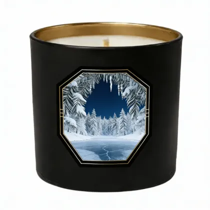 Handmade soy wax wish candle for aromatherapy